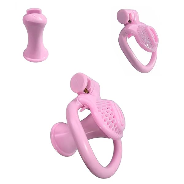 Amazon – KKSEXY 極小貞操帯 男性貞操体 透かし彫り 通気貞操ロック 蜂ハイブデザイン貞操装置負極アクセサリー付き コ…