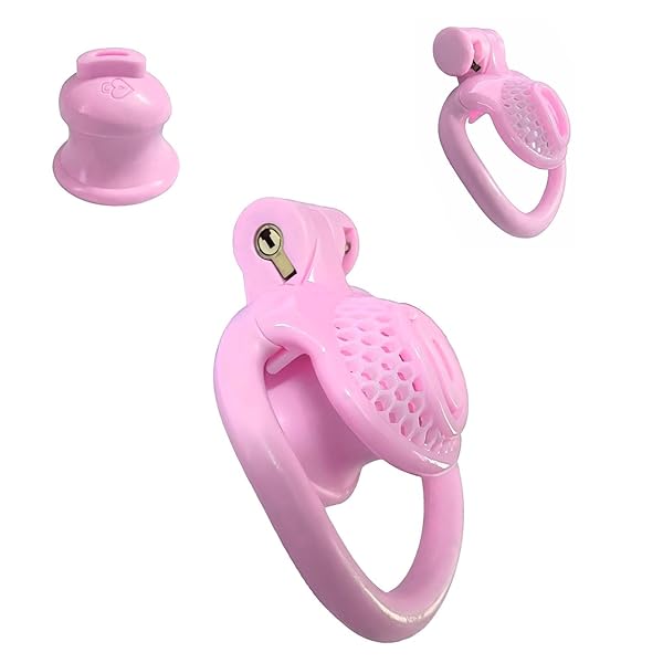 Amazon – KKSEXY 極小貞操帯 男性貞操体 透かし彫り 通気貞操ロック 蜂ハイブデザイン貞操装置負極アクセサリー付き コ…