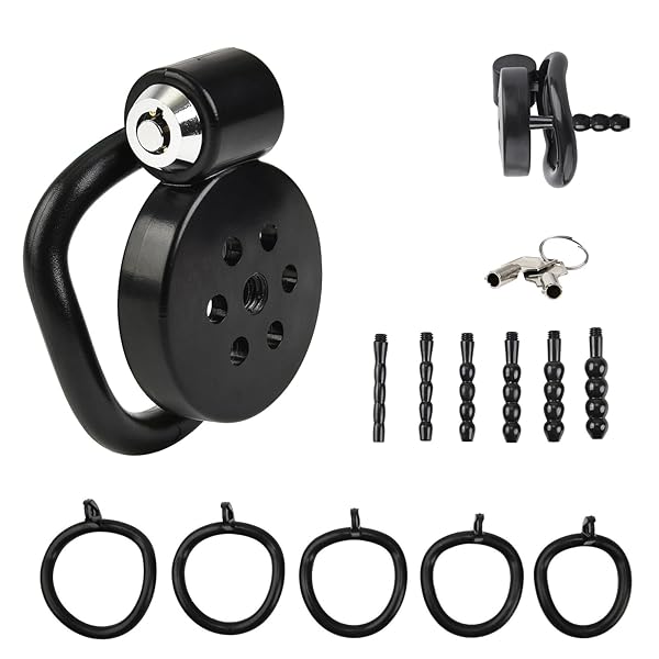 Amazon – Madnada 男の娘用貞操帯 フラット貞操体 貞操ロック貞操装置コック クリック & ロック貞操ケージク 6個A…