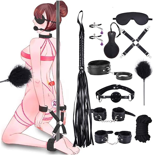Ninonly SMグッズ SMセット 拘束具 11点セット 束縛具 SMプレイ 首輪 手枷 足枷 口枷 アイマス…
