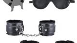 Ninonly SMグッズ SMセット 拘束具 3点セット 手枷 足枷 アイマスク 調整可能 マンネリ解消 SMプ…