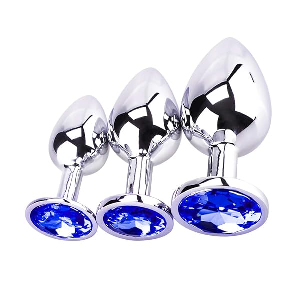 sm – Ninonly アナルプラグ アナルグッズ アナル開発 アナル拡張 3点セット 男女兼用 ステンレス 収納バッグ付…