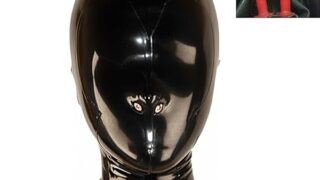 コスプレ – [SALANSEX] サランセックスセクシーなフルフェイスマスクジッパー付きラテックスセックス、鼻付きの呼吸穴、パ…