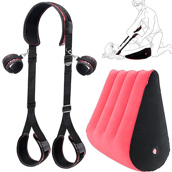 sm – 【現役SM愛好家推奨】BDSM 3点拘束セット 三角エアクッション & 手足拘束ベルト｜SMグッズ 拘束具 女性用…