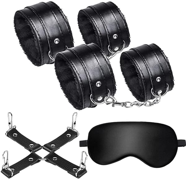 sm – SMグッズ SMセット 拘束具 手枷 足枷 十字型枷 アイマスク 拘束4点セット 手錠 足錠 目隠し SMプレイ …