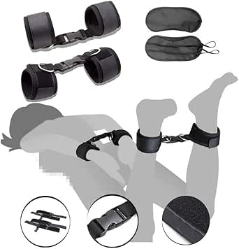 SMグッズ 手錠 SM拘束 SMセット 手枷 足枷 アイマスク SMプレイ 拘束具 縛り 調節可能 SMプレイ コ…