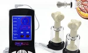 SYXMEE 乳首バイブ ローター 電気ショック 乳首 クランプ 吸着 電動乳ポンプ 乳首攻め 吸引 強力振動 ち…