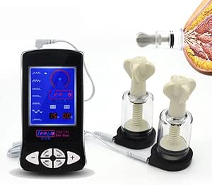 SYXMEE 乳首バイブ ローター 電気ショック 乳首 クランプ 吸着 電動乳ポンプ 乳首攻め 吸引 強力振動 ち…