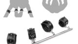 Soxeeh SMグッズ SMセット SMプレイ スチール拘束棒 拘束具 束縛具 足枷 手枷 両足/両手拘束 男女…