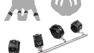 Soxeeh SMグッズ SMセット SMプレイ スチール拘束棒 拘束具 束縛具 足枷 手枷 両足/両手拘束 男女…