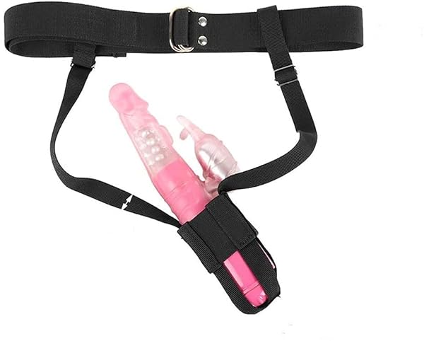 Soxeeh SMグッズ 固定ベルト ディルド固定ベルト バイブホルダー 手放し 調節可能（ブラック）