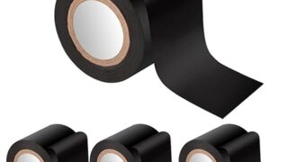 Soxeeh ボンテージテープ SMテープ SMグッズ 拘束テープ 静電気 非粘着 4点セット 16M長さ(ブラック)