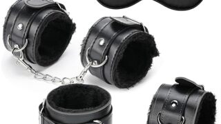 Sukudon SMグッズ 拘束 SMセット 足枷 手錠 アイマスク 手足拘束 ふわふわ 調節可能 痛くない 縛る…