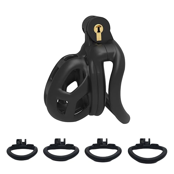 Amazon – Tibemi 貞操帯 メンズ 貞操たい 貞操具 男性 樹脂 四つの貞操リング付き 貞操体 鍵付き おしゃれなヘビの…