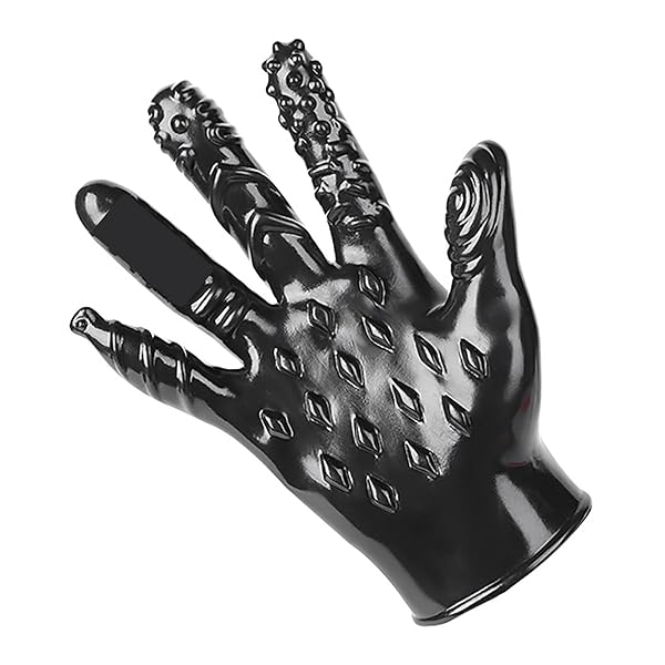 ローション – Yemax グローブ SMプレイ ソフト シリコン防水 ゴム手袋 黒 厚手 指サック 大人のおもちゃ女性用 アダル…