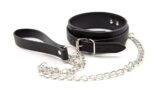 サムコス SM 首輪 SMグッズ 人間用 チョーカー レザー 首輪 人間用 リード チェーン付き ご主人様 奴隷 …