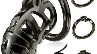 Amazon – 貞操具 貞操ロック コックケージ 3つの貞操リング付き 貞操帯 サイズ調節可能 男性用 SMプレイ ペニス拘束 S…