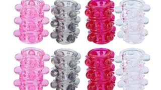 Amazon – ペニスサック男性用 イボ付き シリコン コックサック 8点セット 中空式 Smペニス拘束具 ぺにすさっくアダルトグ…