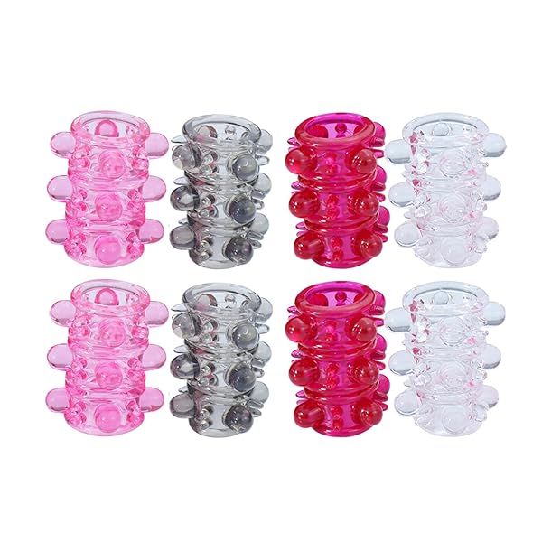 Amazon – ペニスサック男性用 イボ付き シリコン コックサック 8点セット 中空式 Smペニス拘束具 ぺにすさっくアダルトグ…