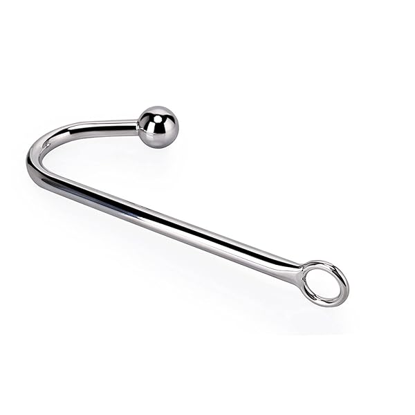 SM – アナルフック Ｊ型アナル 前立腺マッサージ 手動アナニー スティック型アナル拡張 膣挿入可シングルボールメタルフッ…