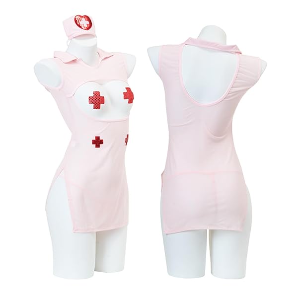 セクシー ナース コスプレ ナース服 ナースキャップ tバック ニップルシール 看護師 看護婦 可愛い ミニスカ …