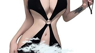 コスプレ – 小悪魔 デビル 小悪魔ランジェリー スクール水着 セクシー ボディストッキング ボディタイツ 全身網タイツ ボディ…