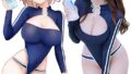 スク水 スクール水着 セクシースポーツ水着 コスプレ 過激 エッチ レオタード 前後で着用可能 ハイレグ ランジェ…
