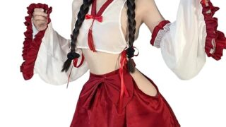 巫女 セクシー コスプレ 神社 和服 和装 浴衣 白×赤 和風 ベビードール ランジェリー 正月 エロい 透け透け…