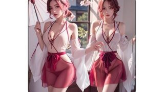 セクシー 巫女 コスプレ 神社 和服 和装 浴衣 白×赤 フルセット 和風 ベビードール ランジェリー 正月 エロ…