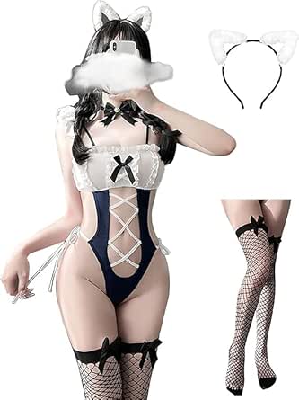 コスプレ 猫 セクシー メイド レオタード ハイレグ 水着 可愛い かわいい 連体 下着 仮装 撮影 衣装 レディ…