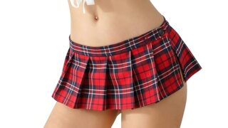 コスプレ – アへガオ マイクロミニスカート ボタンタイプ 過激 レディース セクシー 超ミニスカート 人気 チェック柄 マイク…