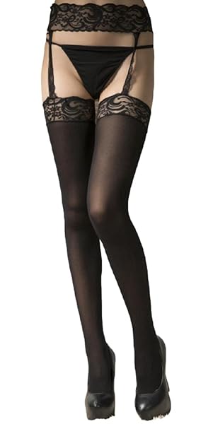 ランジェリー – [ロカロカ] 大きいサイズ ガーターベルト 網タイツ 一体型 ガーターストッキング 男性 対応 コスプレ ナース …