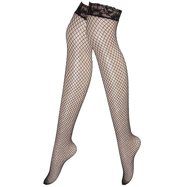 ランジェリー – 網タイツ コスプレ セクシー ストッキング あみタイツ 仮装 コスチューム レディースファッション (ブラック)