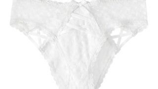 ランジェリー – [エメフィール] ハートチュール レースアップ ハーフバックショーツ レディース パンツ 下着 (単品) チーキー…