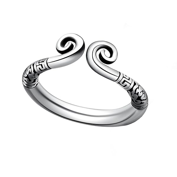 ペニスリング 男性用コックリング メンズ ステンレスぺにすリング縁起唐草浮き彫り開放式 ボール付きあだるとぐっず …