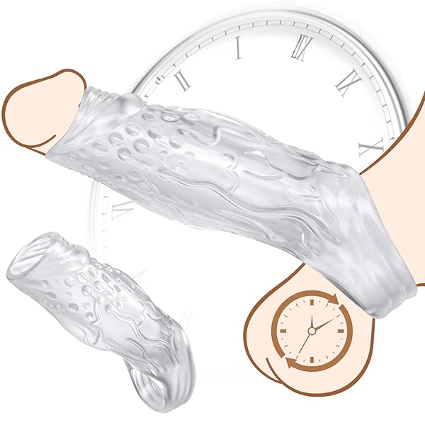 ペニススリーブ ペニスリング メンズ用 先端露出タイプ 極厚 高弾性シリコン製 柔らかい素材 イボ加工 装着簡単 …