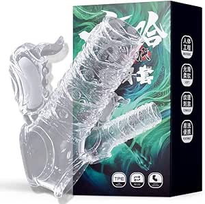 ペニスサック 激震 クリ覚醒 貫通 ペニスリング ミニローター クリトリス刺激 イボ&螺旋ヒダ刺激 柔らかい 繰り…