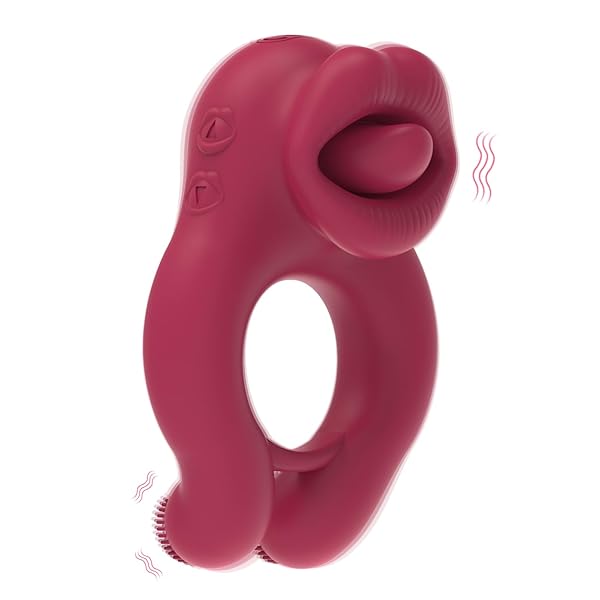 コックリング 舌舐め振動バイブレーター ペニスリング 潮吹き マッサージリング 舌バイブ クリトリス刺激器 カップ…