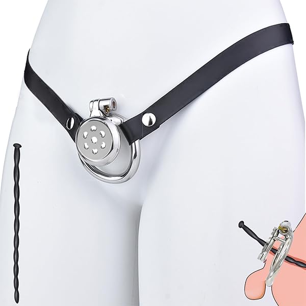 リング – 貞操帯 フラット,柔らかい尿道プラグ付き ペニス拘束男性向け 拘束具,貞操帯 男の娘用フラット貞操具,ていそうたい…