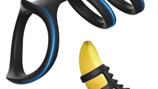 コックリング ペニスリング ペニス トリプル リング スリーブ リブ付き ペニスケース シリコン スタイリッシュア…