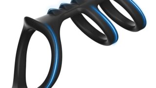 コックリング ペニスリング シリコン製 ペニスサック 三重設計 こっくんリング メンズ用 ブラック