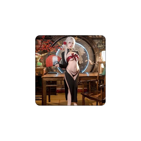 セクシー チャイナ服 コスプレ 胸あきスリップ チャイナドレス スリットスカート レディース 穴開き 透け透け リ…