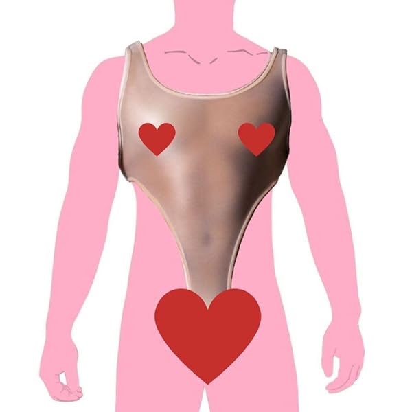 コスプレ – メンズ ハイレグ レオタード 光沢 透け シースルー メッシュ インナーシャツ ボディスーツ ボディストッキングｔ…