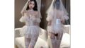 ウェディングドレス コスプレ セクシーランジェリー 花嫁 結婚式 レディース ボディスーツ ベール ストッキング …