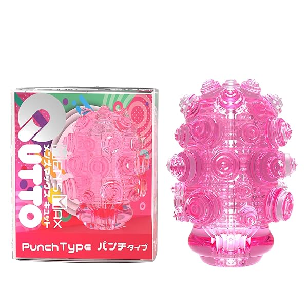 ローション – メンズマックス キュット パンチ ハードver. 洗えて繰り返し可能 フリップ方式でくるっと返すと大粒デコボコ刺激…