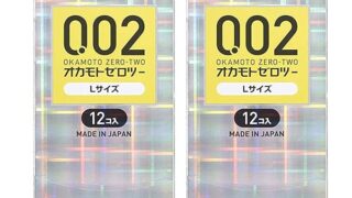 オカモト うすさ均一 002 スタンダード Lサイズ（12個入） 2箱セット オカムラ 0.02ｍｍ コンドーム …