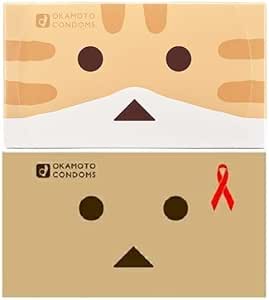 可愛いデザインのコンドーム2箱セット オカモトコンドーム ダンボー ニャンボー はちみつローション1個付セット