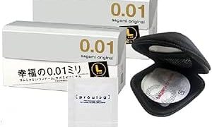 【2個セット】 コンドーム sagamiオリジナル 0.01 10個入 + オリジナルコンドームケース + ペペ …