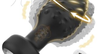 【イキすぎ注意！360°全方位刺激】バイブ アナルバイブ アナルプラグ【10種360°回転+10種種類振動+複数の…