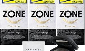 【3個セット】コンドーム ゾーン ZONE プレミアム ラージ 5個入 + オリジナルコンドームケース + ペペ …